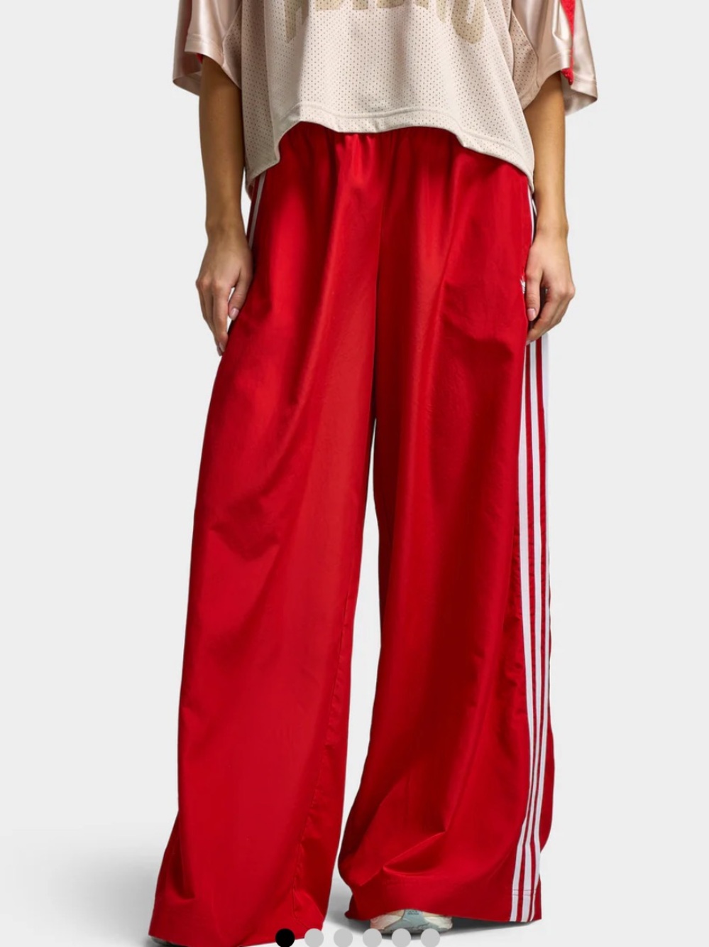 Adidas Women's Firebird Adilenium Track Pants Better Scarlet / White